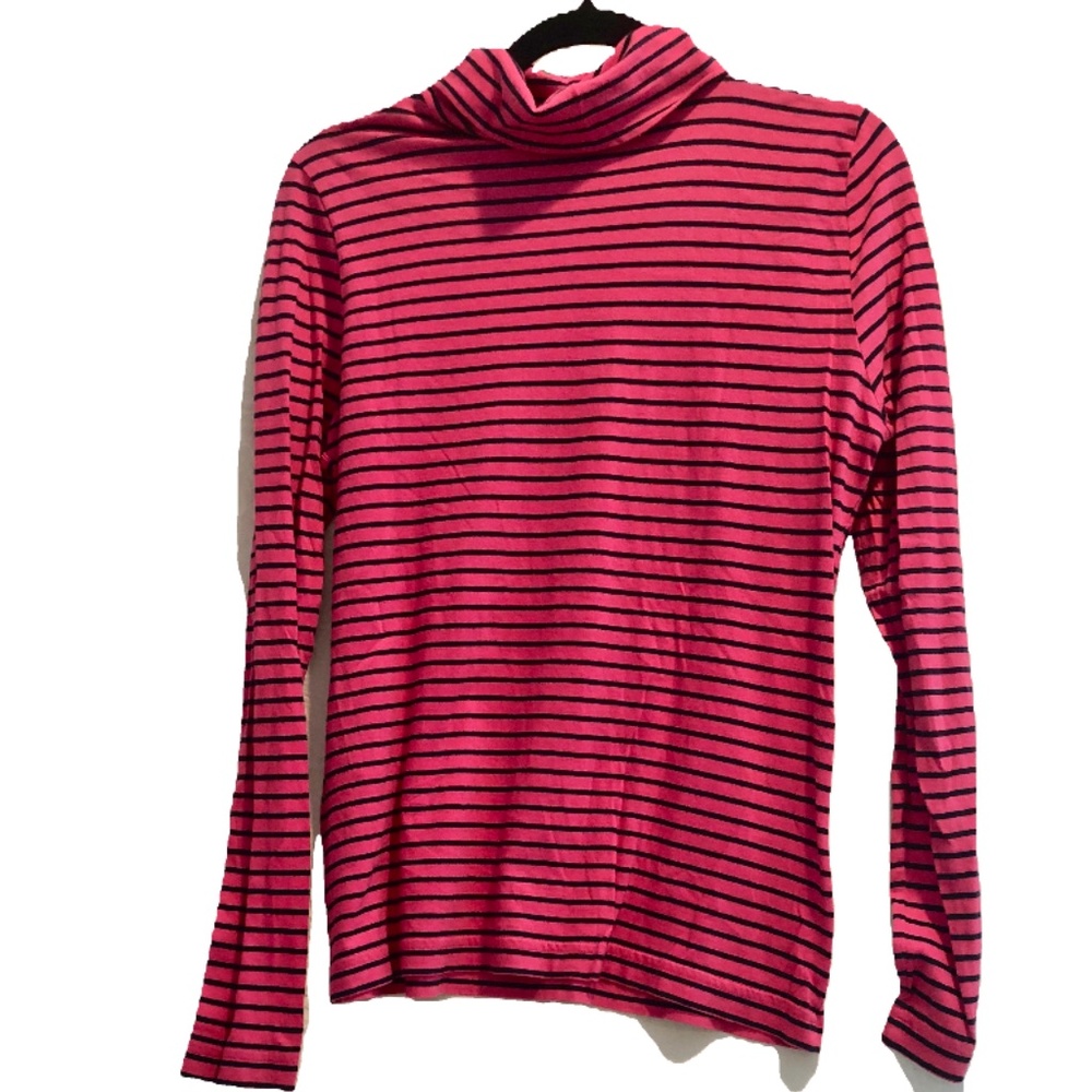 Vineyard Vines Striped Cotton Turtle Neck